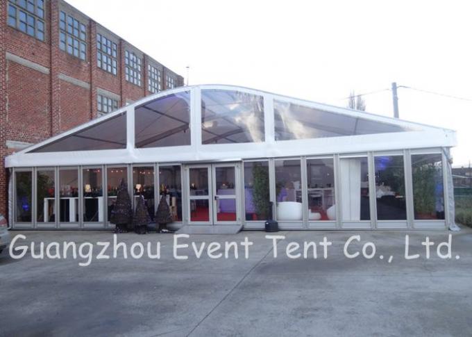 Grande tenda bianca di lusso su ordinazione di nozze, tenda esterna del baldacchino con la finestra di abitudine delle pareti