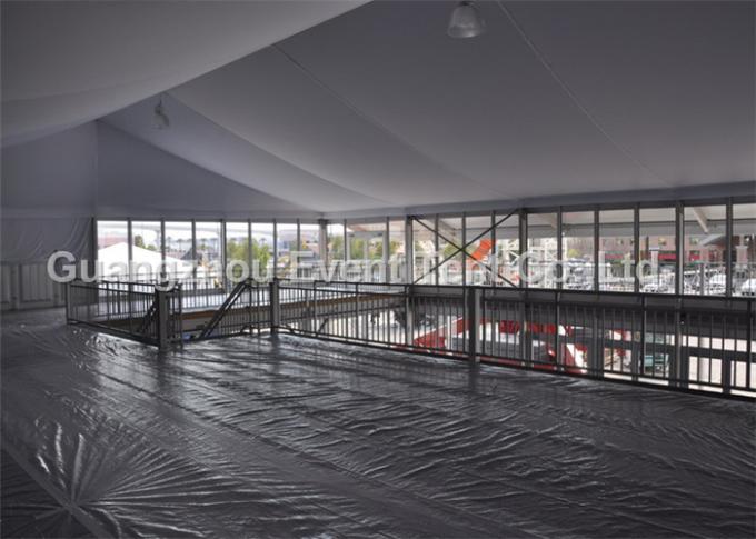 Tenda all'aperto di doppio Decker del balcone trasparente con il piano due per i sedili 500+