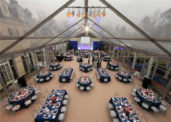 Grande tenda trasparente del partito con la parete di vetro, chiara tenda foranea del tetto per lo SGS di nozze
