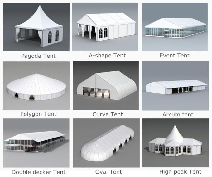 Diametro su ordinazione delle tende 32m della pagina di punta di livello della tenda di circo UV-anti per 500 persone