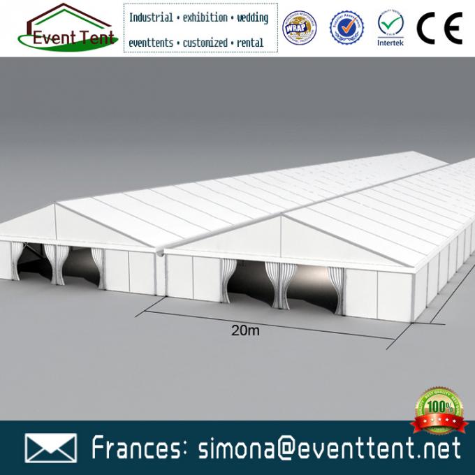 Tenda resistente UV ignifuga, grande tenda di nozze del tetto del PVC della pagina per il campeggio all'aperto