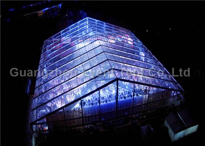 Costruzioni di alluminio della nuova di progettazione 30m di larghezza portata della radura con area di Sqm della parete di vetro 800