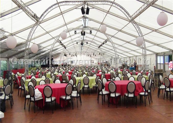 Chiara tenda per 300 persone, tenda trasparente del partito del tetto di nozze con il tessuto del PVC