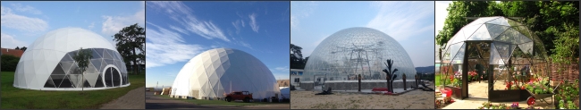 Tenda trasparente della cupola geodetica della mezza sfera 25m del PVC per il partito/le nozze