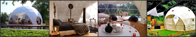 Chiara tenda geodetica leggera superiore prefabbricata per la vita all'aperto