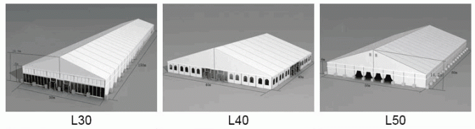 40x50 grande tenda all'aperto ignifuga, conferenza/esposizione/tende della fiera commerciale
