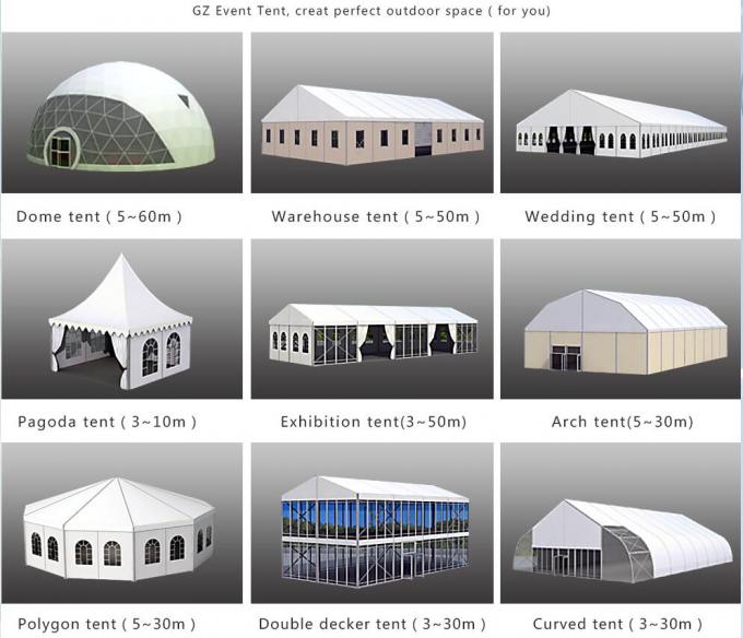 40x50 grande tenda all'aperto ignifuga, conferenza/esposizione/tende della fiera commerciale