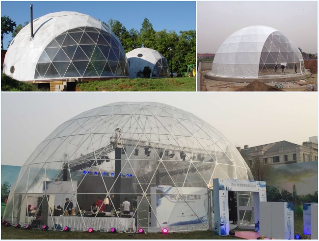 Grande tenda della cupola del diametro geodetico dell'acciaio 30m per gli eventi all'aperto