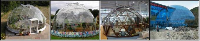 Tende sferiche della struttura all'aperto di Matel con i diametri 30m - 60m della copertura della vetroresina