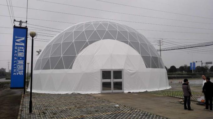A forma di rotondo resistente/impermeabile UV della tenda di riparo della cupola con il PVC ha ricoperto il tessuto della copertura