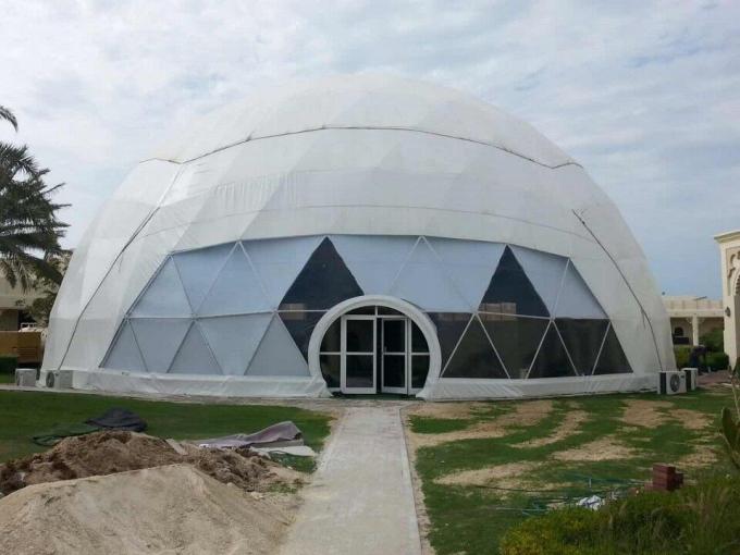 Grande diametro della tenda 30m della cupola della fiera commerciale militare impermeabile di Eco