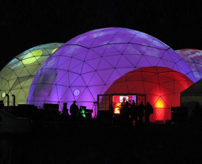 Tenda bianca/rossa/di giallo della grande della sfera tenda trasparente della festa nuziale, evento della cupola