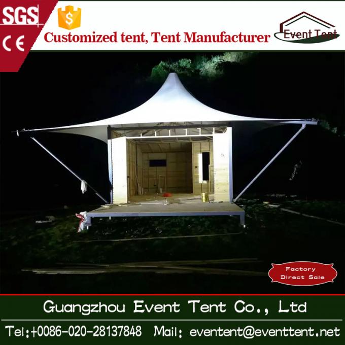 Lussi all'aperto 5m * 5m delle tende di campeggio della tenda foranea della località di soggiorno dell'hotel prefabbricato di vetro della Camera