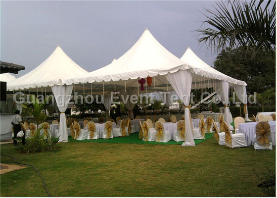 Porcellana Tenda alta facile del partito della pagoda autopulente con le decorazioni di nozze 10 x 10 metri fornitore