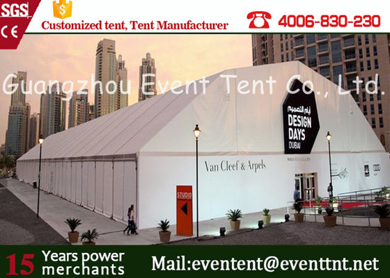Porcellana Bianco commerciale della tenda del baldacchino dell'arco di alluminio all'aperto per la palestra/fiera commerciale fornitore
