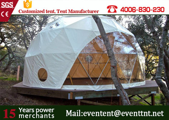 Porcellana tenda di campeggio di lusso del pavimento di legno del diametro di 5m 6m 8m impermeabile per l'installazione facile dell'hotel all'aperto fornitore