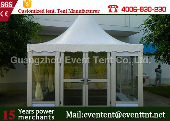 Porcellana tenda all'aperto della pagoda di mostra 6x6m del PVC con la vendita delle finestre del PVC fornitore