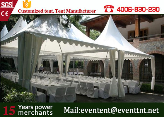 Porcellana 10 tenda della pagoda di nozze della grande struttura di alluminio di x 10m grande da vendere con la copertura bianca fornitore