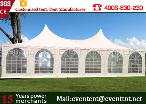 Porcellana Tende resistenti regolabili bianche, tenda di Palo dell'alto picco per il grande partito di evento, hotel fornitore
