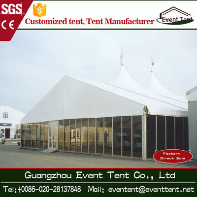 Porcellana Grande tenda di alluminio all'aperto della protezione solare impermeabile con la parete di vetro fornitore