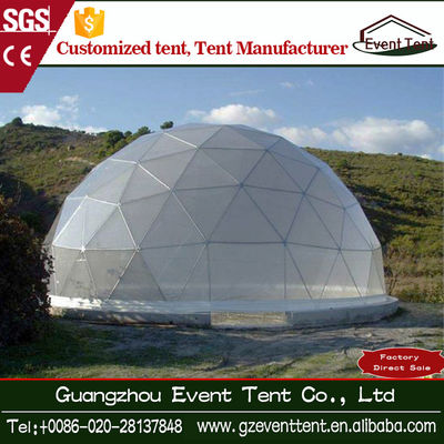 Porcellana Tenda trasparente d'acciaio della cupola geodetica del diametro 30m dell'acciaio della struttura per gli eventi fornitore