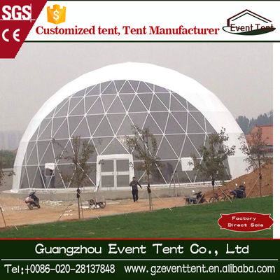 Porcellana Diametro gonfiabile resistente 4-60m della tenda della struttura d'acciaio della tenda della cupola geodetica dello strappo bianco fornitore