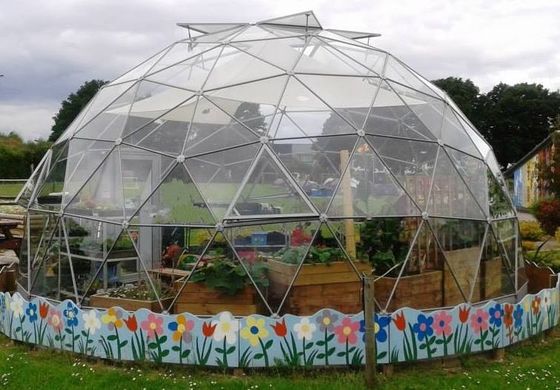 Porcellana Tenda di vetro di Glaming della mezza sfera della tenda della cupola geodetica con la struttura dell'iglù fornitore