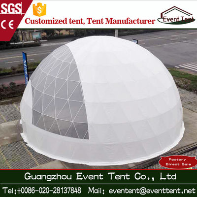Porcellana Grande diametro bianco professionale 15m della tenda della cupola per la promozione fornitore