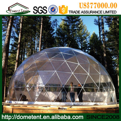 Porcellana Grande tenda trasparente della cupola geodetica di evento con la chiara copertura del tetto fornitore