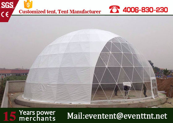 Porcellana 20 metri del diametro della cupola geodetica del riparo di materiale del PVC per gli eventi 15 anni di garanzia fornitore