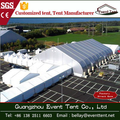 Porcellana Tetto curvo tenda della copertura di PVC del hangar per aerei dell'aeroplano un tempo di impiego lungo della tenda di forma fornitore