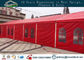 Tenda di alluminio rossa della festa nuziale del tetto del passo della struttura di colore 10x40m fornitore