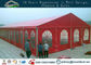 Tenda di alluminio rossa della festa nuziale del tetto del passo della struttura di colore 10x40m fornitore