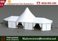 La tenda di campeggio piegante bianca, tende di tensione dell'alto picco con il tetto superiore impermeabilizza fornitore