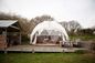 Tenda resistente della cupola della tenda della festa nuziale della prova dell'acqua con la porta di vetro durevole fornitore