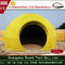Tenda di campeggio di lusso a doppio foglio del PVC, piccola tenda gialla della cupola geodetica per il salone fornitore