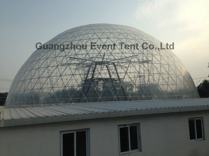 grande chiara tenda trasparente su misura della cupola geodetica del diametro 30meter
