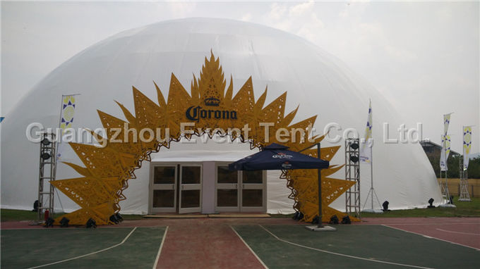 Tenda di campeggio della lega di alluminio chiara, tenda trasparente della cupola da 5m al diametro 40
