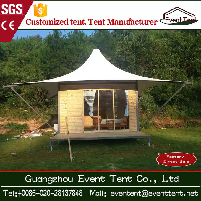 La tenda di campeggio di lusso della famiglia all'aperto 10x10, la immersione calda ha galvanizzato la tenda della struttura d'acciaio